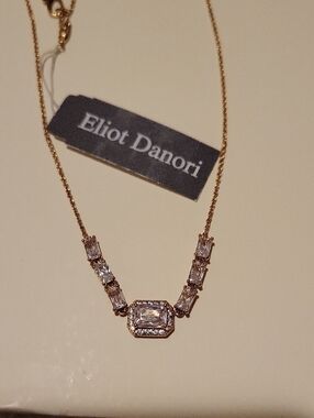 Eliot Danori Gold-tone Necklace with Clear Crystals